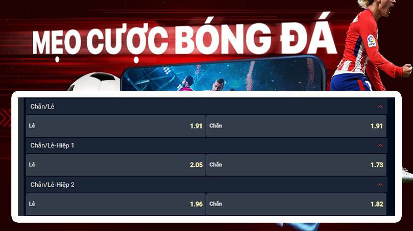 kèo chăn lẻ bóng đá