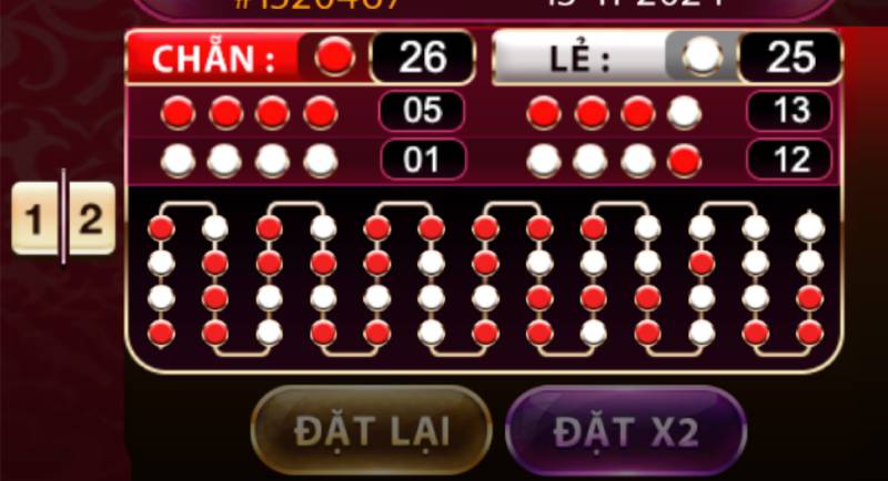 Quan sát kết quả các ván trước